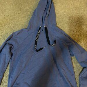 blue cropped sweatshirt Calvin Klein